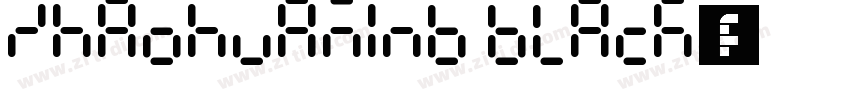 ZhaohuaMinB Black字体字体转换